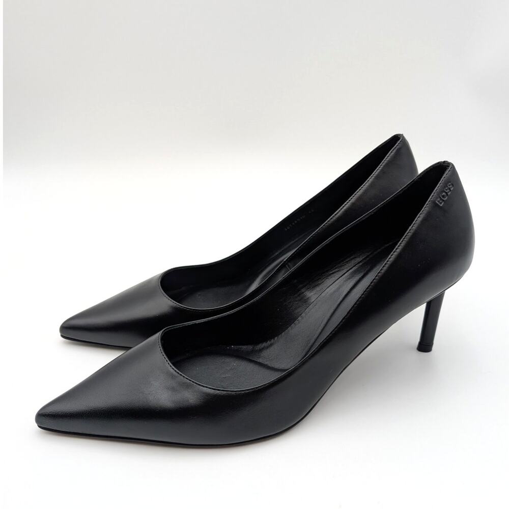 Boss Gracey Pointed Toe Stiletto Heel Pump Women's Black Size US9 EU40